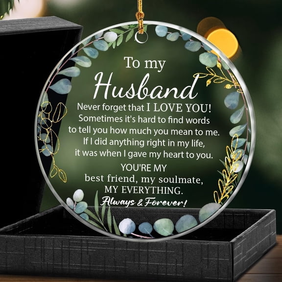 Husband Christmas Acrylic Ornament Gift, Festive Hanging Decoration