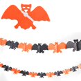 thumbnail image 4 of Guirnalda de Halloween, colgante de vacaciones, suministros para fiestas, artesanía de papel, diseño de escena, decoración colgante, adorno de Kits de decoración para fiestas  en forma de murciélago Wosthever HA068096-01, 4 of 6