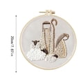 thumbnail image 3 of asddcavvf Scene Embroidery Kit Christmas Kits Beginner Embroidery Kit For Adults DIY Embroidery Kit For Home Room Knitting Needles Set, 3 of 5