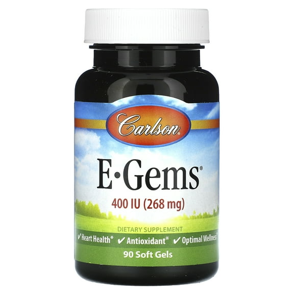 Carlson Laboratories E Gems 400 IU 90 Softgel