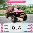 thumbnail image 5 of 24V 2 Seater Ride On Dump Truck with Electric Dump Bed, 4WD Battery Powered UTV, Ride On Car Toy for Kids with Remote Control, Shovel, Music, Bluetooths, Headlights for Boys Girls, 5 of 8