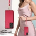 thumbnail image 4 of Crossbody Wallet Phone Case For Samsung Galaxy A53 5G with Card Holder,Kickstand,Zipper Card Slot Protector Shockproof PU Leather Purse Cover with Removable Cross Body Strap&Wrist Strap,Red, 4 of 8