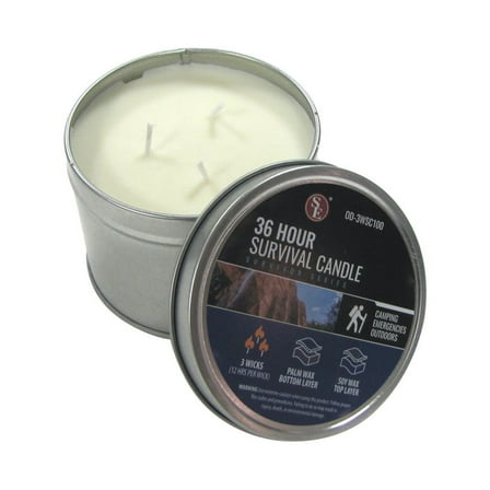 36 Hour Soy Camp Emergency Candle Power Outage Survival Rescue Gear Prepper Supply