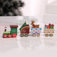 thumbnail image 1 of Christmas Wooden Mini Train Decorations Solid Wood Christmas Train Cabinet Table Decorations, 1 of 3