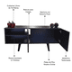 thumbnail image 2 of Mueble para TV de 50 Chocolate Hogare Centro de Entretenimiento Suecia, 2 of 6