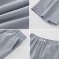 thumbnail image 4 of LTTVQM Men's Linen Shorts Casual Elastic Waist Drawstring 2026 Summer Beach Vacation Yoga Workout Golf Shorts with Pockets Light Gray 3XL, 4 of 4