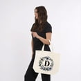 thumbnail image 5 of HIFA Initial Tote Bag for Women, Personalized Canvas Tote Bag - Two-Tone, Zipper Closure, Inner Pocket, Organic Cotton, Sturdy - Multipurpose Shoulder Bag Suitable for Shopping, Grocery, Beach, Travel, 5 of 5