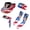 250th Eagle American Flag, variant on Chririnla Grey Camo American Flag Sports Sun Visor Hat Women & Men Patriotic Visor Cap US Birthday Headband Sweatband Arm Sleeves for Running Tennis Golf Pickleball