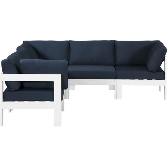 Meridian Furniture Nizuc Navy Outdoor Patio Modular Sectional