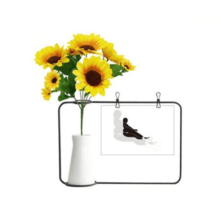 Hot Women Bikini Long Legs Artificial Sunflower Vases Bottle Blessing