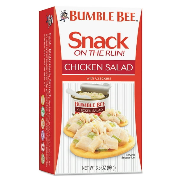 Bumble Bee Snack on the Run! with Crackers, 3.5oz Kit, Multiple Flavors