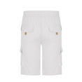 thumbnail image 4 of Elvqul Shorts for Men Pull On White Big and Tall Print Basketball Mens Shorts, 4 of 7