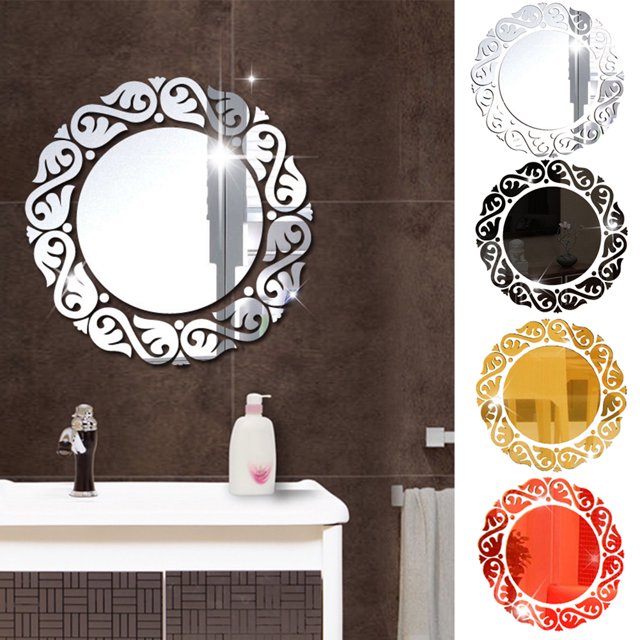 Gwong Decoración hogareña Efecto del espejo del sol moderno Etiqueta engomada de la pared del arte impermeable a prueba de agua DIY decoración de bricolaje Gwong 100496