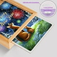 thumbnail image 4 of Happy New Year Abyssinian Family Cheer Winter Midnight Firework Acrylic Plaque with Wood Photo Frame Box Cat Lover Kitten Owner Gifts Light Box - 02025, 4 of 5