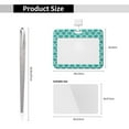thumbnail image 3 of Bingfone Aquamarine Glitter1 Card Badge Holder,for Girls Girly Women 4 x 3 Inch Nurses School Identity Cruise Travel Name Tags Cover Protector Case, 3 of 7