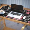 thumbnail image 3 of Long Mouse Pads for Desk,Pioneer Flower Floral Print Pattern Desk Mats on Top Of Desks, Desk Mouse Pad Extra Large with 3mm Non-Slip Base and Stitched Edge for Gaming,Office,Work,Home 35.4"x15.7", 3 of 6