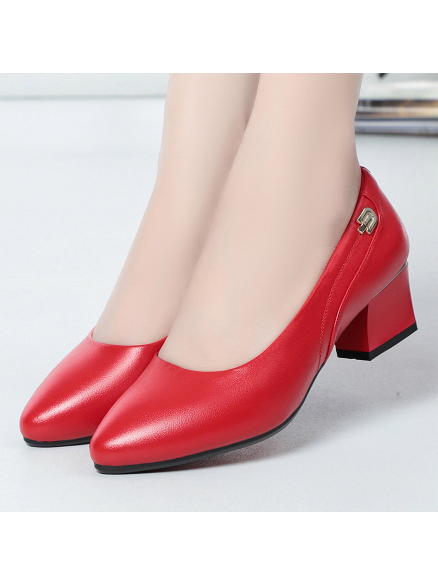 Ritualay Women Comfort Pumps Fashion Pointed Toe Dress Shoes Walking