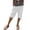 White, variant on Bmisegm Women Shorts Casual Five Eighths Length Elastic Drawstring Casual Bottoms with Pockets Shorts for Women Sky Blue S