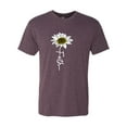 thumbnail image 2 of Wild Bobby, Faith Flower Script Inspirational/Christian Men Premium Tri Blend Tee, Vintage Purple, X-Large, 2 of 6