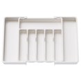 thumbnail image 1 of Couteau à Fourchette Boîte de Rangement de Couverts Organisateur Multi-Compartiments Extensible pour Ustensiles de Cuisine, 1 of 8