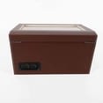 thumbnail image 5 of DENEST 4+6 Automatic Watch Winder Leather Storage Case with Top Clear Glass Window (Brown), 5 of 6