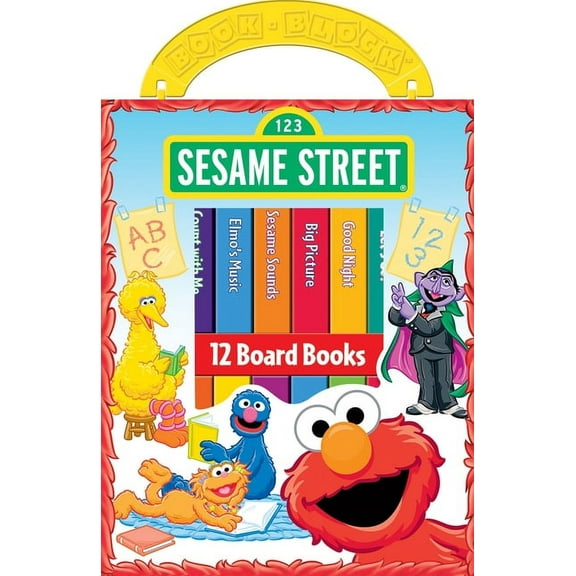 Sesame Street: 12 Board Books, (Paperback)