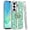 Light Green, variant on XPM for Samsung Galaxy A16 5G Phone Case, Diamonds 3D Butterfly Floral Design Bling Sparkly Glitter Hybrid Metal Fashion with Ring Stand Cover for Galaxy A16 5G (Light Green)