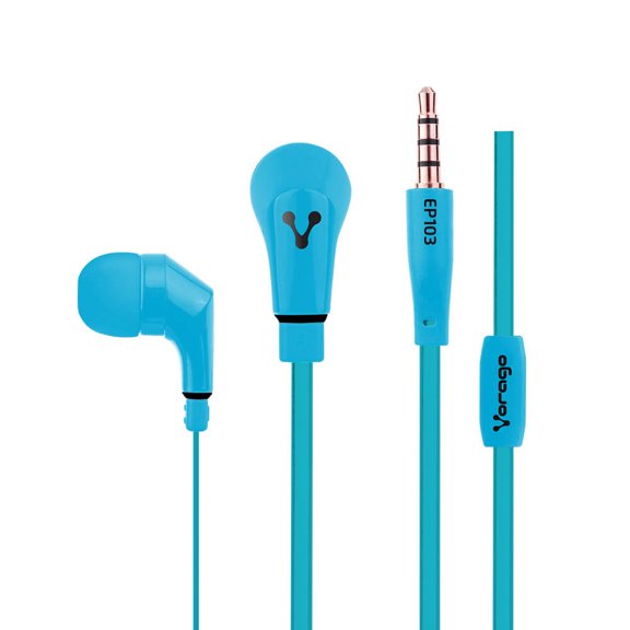 Audífonos Alámbricos Vorago EP-103 azul manos libres