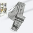 thumbnail image 2 of Men's Casual Pants Comfortable Lightweight Versatile Elastic Waistband for Daily Wear Stylish Relaxed Fit for Any Occasion Mens Dress Trousers Flex Waist Long, 2 of 4
