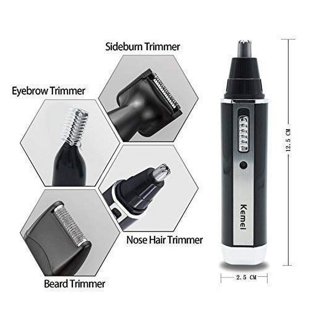 4 in 1 Nose Hair Trimmer, Rechargeable Nose Hair Ear Beard Eyebrow Trimmer Waterproof for Men and Women