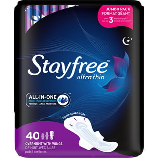 Always Zzz Overnight Pads For Women Size 6 Unscented With Wings