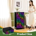 thumbnail image 3 of Kanworse 4 Drawer Fabric Dresser for Bedroom Zebra rainbow abstract seamless Neon Chests of Drawers for Closet Organizers Storage, 3 of 8