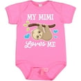 thumbnail image 3 of Inktastic My Mimi Loves Me with Sloth and Hearts Boys or Girls Baby Bodysuit, 3 of 5
