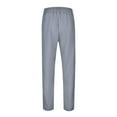 thumbnail image 6 of MDUKONU Men's Linen Casual Trousers Quick Dry Travel Wear Grey XXXL, 6 of 8