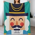 thumbnail image 2 of Christmas Nutcracker Tree Horse Flannel Fleece Throw Blanket Winter Xmas 50x60 Inches Soft Blanket for Couch,Cozy,Warm,Lightweight, 2 of 6