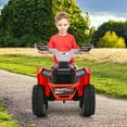 thumbnail image 4 of Costway Kids Ride on ATV 4 Wheeler Quad Toy Car 6V Battery Powered Motorized Toy Red, 4 of 9