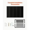 thumbnail image 2 of KFFKFF Fixed Metal Awning 56 x 24 in, Window and Door Canopy, Durable Steel Frame for Exterior Rain and Sun Protection, Suitable for Entrances, Windows, Porches, and Balconies, 2 of 9