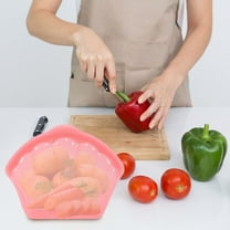 Silicone Reusable Food Storage Bags Freezer Safe Leak-Proof Dishwasher Safe for Snacks Meal Prep