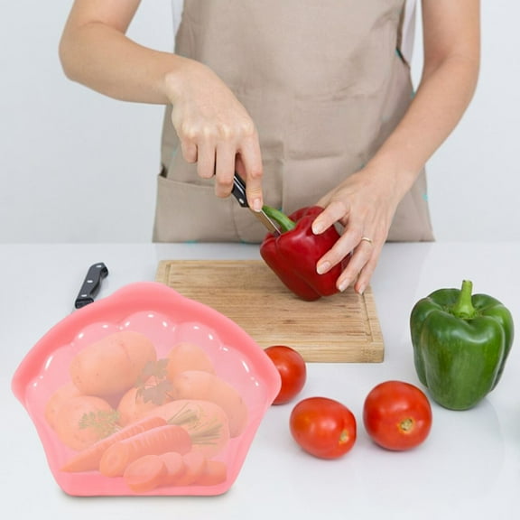 Silicone Reusable Food Storage Bags Freezer Safe Leak-Proof Dishwasher Safe for Snacks Meal Prep