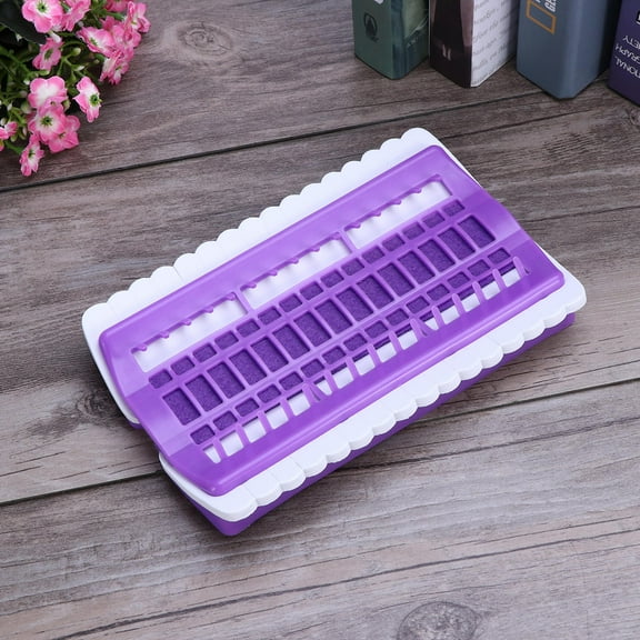 ROSENICE Embroidery Supplie Floss Organizer 1Pack Purple Rectangular For Friends Sewing Activities