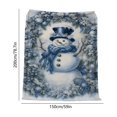thumbnail image 3 of Manta Navideña con Ambiente Festivo | Regalos con Muñecos de Nieve y Árboles | Manta de Poliéster de 200 X 150 Cm | Multicolor | 889 G | Decoración para Interiores y Exteriores, 3 of 6