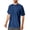 Dark Blue, variant on Men's Short Sleeve UPF 50+ T-Shirt Quick Dry Rash Guard Athletic Running Swim Top Tee Performance Water Shirts Mint Green