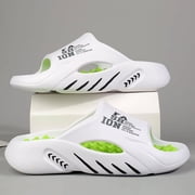 Summer Men Massage Slippers Indoor Outdoor Sandals Beach Casual Shoes Soft Sole Slides Men Flip-flops Men's Sandals Big Size 47