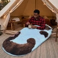 thumbnail image 5 of Adult Soft Sleeping Bag – Plush Cat Envelope Sleeping Bag for Camping, Sleepovers & Home Lounging, Washable Warm Blanket 68.9x31.5 (cat D), 5 of 7