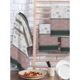 thumbnail image 2 of Grey Stripes Abstract Kitchen Dish Towels for Drying Dishes Set of 2, Geometric Spring Flowers Country Waffle Weave Microfiber Hand Tea Bathroom Towels Quick Dry & Absorbent Towel 15.7x23.6, 2 of 7