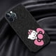 thumbnail image 3 of Funda de silicona negra con calavera rosa para IPhone, carcasa de Hello Kitty Cutes para IPhone 15 14Plus SE 2020 13 12Mini 11 Pro X XS XR Max 7 8, 3 of 5