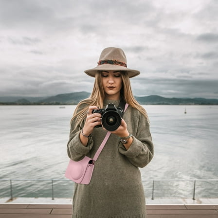 COSMOBETTY Pink Camera Case Bag 1Pack Dustproof and Scratch Resistant for Outdoor Use