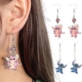 thumbnail image 4 of Pendientes de Disney Stitch para mujer, aretes de metal de Lilo & Stitch, accesorios de joyería para mujer, aretes Kawaii Stich para mujer y niña, regalos, 4 of 4