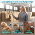 thumbnail image 5 of Dual Sided Shedding Blade for Cats & Dogs, Stainless Steel Shedding Blade Deshedding Tool, Curry Comb Pet Grooming Brush for Loose Hair Removal on Short & Long Coats, 5 of 7