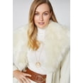 thumbnail image 2 of Jessica London Women's Plus Size Long Wool-Blend Coat With Faux Fur Collar, 2 of 4
